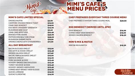 Mimi’s Cafe Menu Prices + Free Birthday Offer (2024)