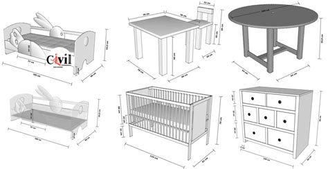 Standard Dimensions Of Furniture For Kids | Engineering Discoveries