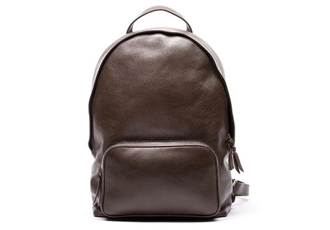 Leather Zipper Backpack - Handmade Leather Bag