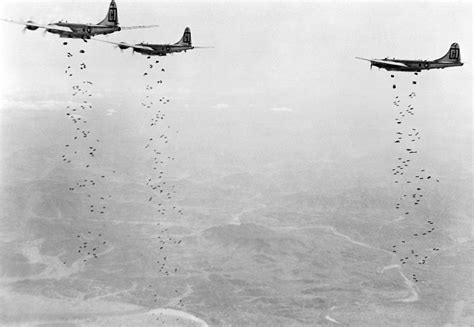 B-29 Superfortress Bombers Attacking Target - Korea - 1951 Photograph by War Is Hell Store - Pixels