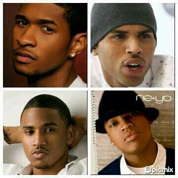 Usher, Chris Brown, Trey Songz & Neyo | Chris brown, Singer, Trey songz