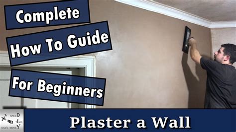 How to plaster a wall. The complete beginners guide. - YouTube