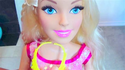 GIANT Barbie doll Unboxing barbie doll Barbie doll review - YouTube