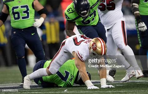 Nick Bosa of the San Francisco 49ers sacks Geno Smith of the Seattle... News Photo - Getty Images