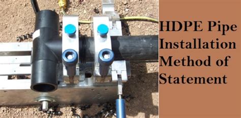 hdpe pipe installation method statement pdf - Best Editable Construction QHSE Documentation Portal