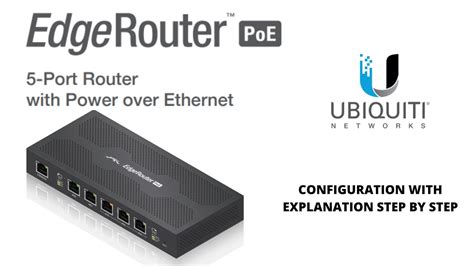 Ubiquity Edge Router - Configuration and User interface. - YouTube