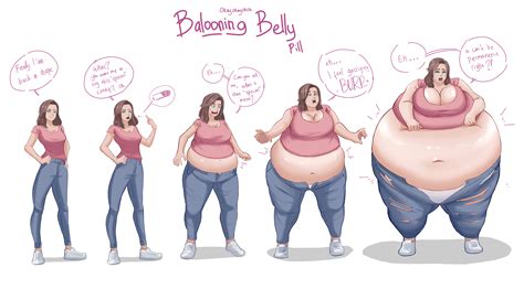 Balooning Belly by ekusupanshon on DeviantArt