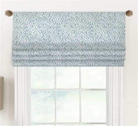 Lotus (Abstract Floral Lattice) Faux Roman Shade Valance