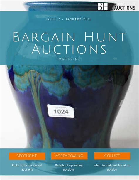 Bargain Hunt Auctions Magazine January 2018 by Bargain Hunt Auctions - Issuu