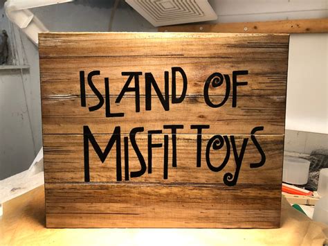 Island of Misfit Toys Handmade and Handlettered Sign - Etsy