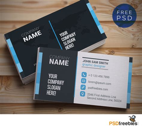 Creative and Clean Business Card Template PSD | PSDFreebies.com