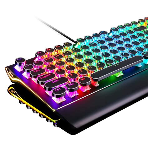 Buy RK ROYAL KLUDGE Typewriter Gaming Keyboard Retro Mechanical Keyboard RGB Backlit,108 Keys ...