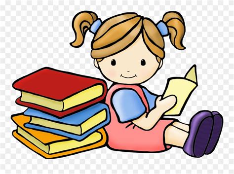 child reading books clipart - Clip Art Library