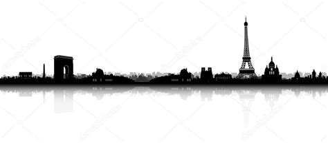 Paris Skyline Silhouette — Stock Vector © tangducminh #57509521