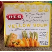 H-E-B Yellow Soup, Yellow Carrot, Corn And Yellow Bell Pepper: Calories, Nutrition Analysis ...