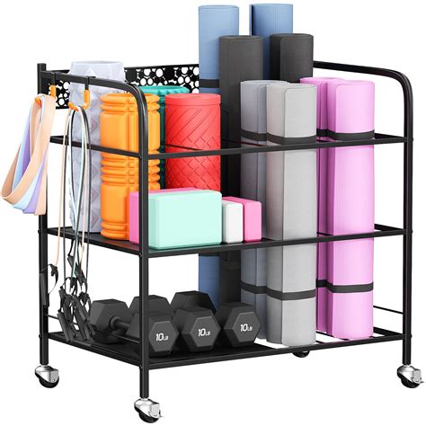 Yoga Mat Storage Rack, Home Gym Storage Rack Yoga Mat Holder, VOPEAK ...