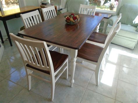 White Farmhouse Table And Chairs - Traditional Farmhouse Style Dining Table | Ideas 4 Homes - 5 ...