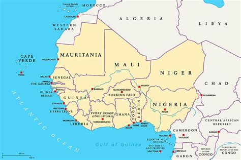West Africa Map | My XXX Hot Girl