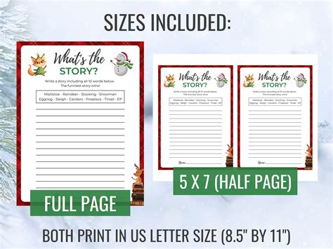 What's the Story Christmas Game Printable Christmas Game Christmas ...