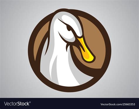 duck logo vector emblem illustration design idea creative sign. Download a Free Preview or High ...