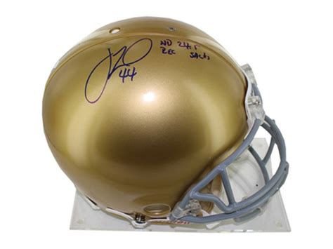 Justin Tuck Notre Dame Full Size Helmet