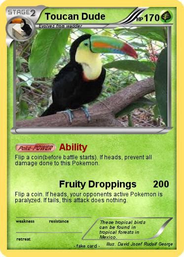 Pokémon Toucan Dude 1 1 - Ability - My Pokemon Card