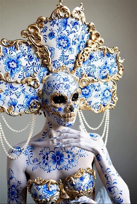 Porcelain makeup by Julio Silveira - WTF | Art inspiration, Body painting, Character design ...