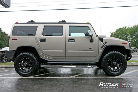 Hummer H2 with 20in Black Rhino Rockwell Wheels exclusively from Butler Tires and Wheels in ...