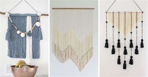 37 DIY Yarn Wall Hanging Crafts With Clear Instructions