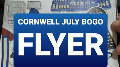 CORNWELL TOOLS JULY PROMO FLYER REVIEW - YouTube