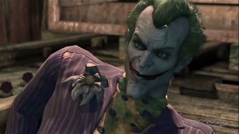 Batman And Joker Fighting Arkham City