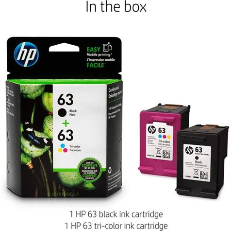 63xl Ink Cartridge Replacement for HP 63 63XL Compatible with Officejet 3830 3833 4650 5255 ...