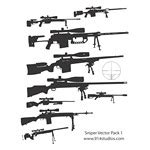 Gun Vector Sniper Rifle Pack - PNG Logo Vector Brand Downloads (SVG, EPS)