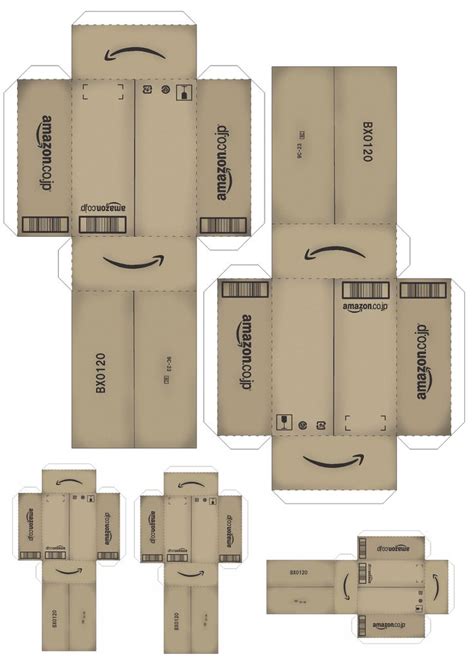 Printable Mini Amazon Box Template