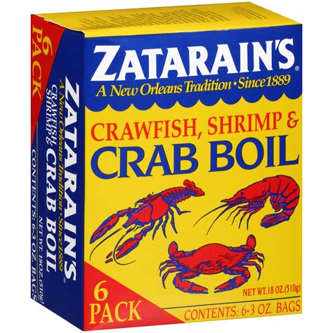 Zatarain s Crab and Shrimp Boil, Dry, 3 oz. Box - Walmart.com