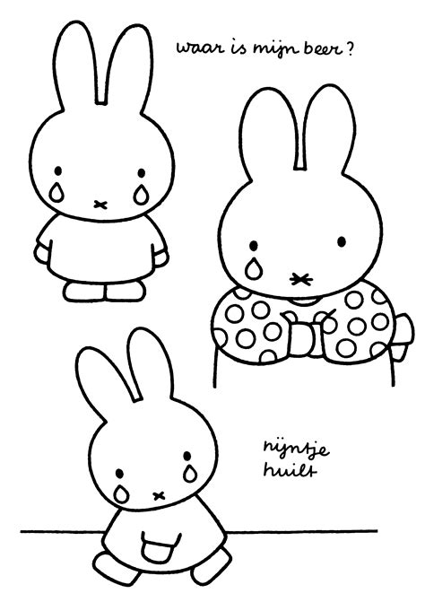 Kleurplaat Nijntje Kerst Miffy Coloring Page Tv Series Coloring Page ...