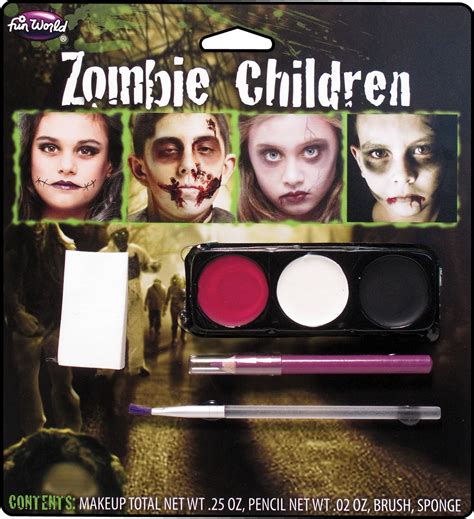 ZOMBIE KIDS MAKE UP KIT | Zombie makeup, Happy halloween pictures, Zombie