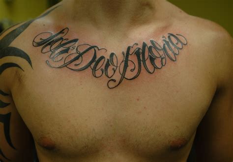 Glory be to God in Latin, Soli Deo Gloria, Tattoo by John Laramy ...