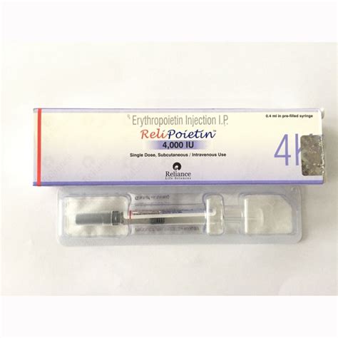 Erythropoietin Prefilled Syringe Injection Manufacturer & Supplier India | Buy Online