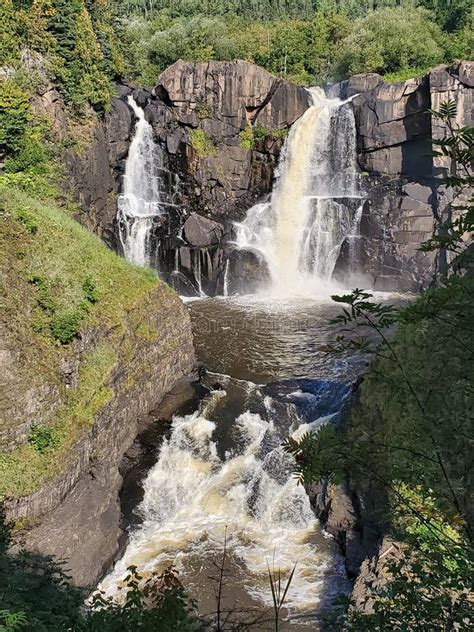 Grand Portage Waterfall stock photo. Image of grandportage - 160407728