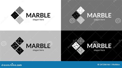 Modern marble logo stock illustration. Illustration of coating - 247206166