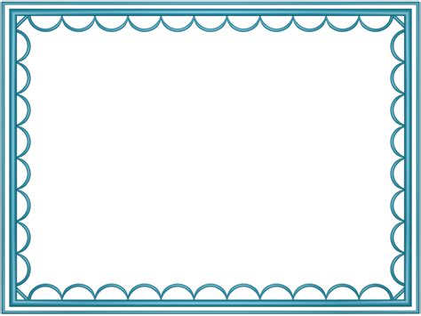 Light Blue artistic loop Rectangular Powerpoint Border | 3D BordersUV ...