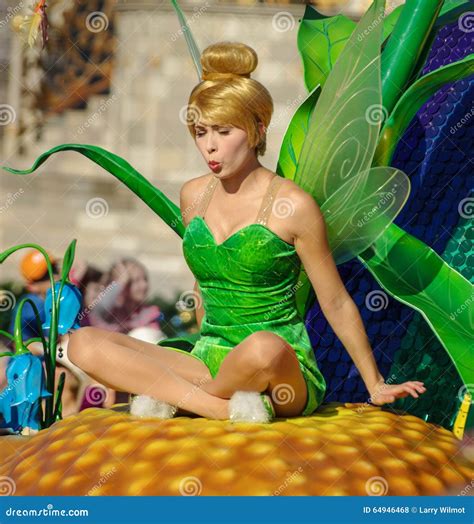 Tinkerbell In The Parade At Walt Disney World. Editorial Image ...