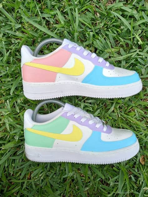 Custom Pastel Colors Nike Air Force 1s Pastel Air Force 1 - Etsy