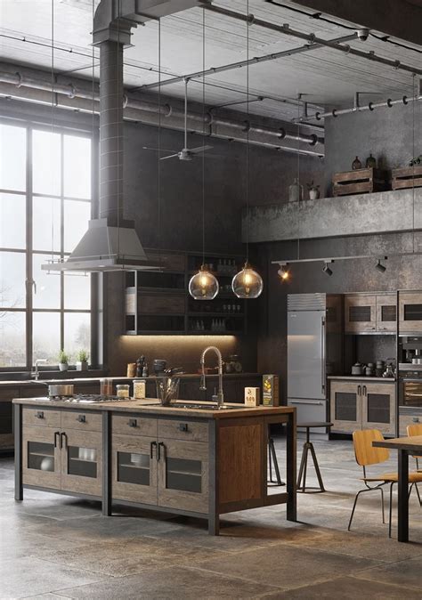 Amazing Loft Kitchen Designs That Will Blow Your Mind | Industrial loft ...