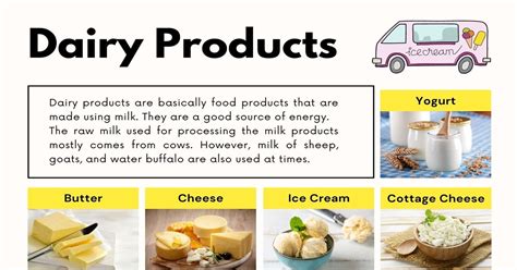 Dairy Products: List of Dairy Products with Fascinating Facts • 7ESL