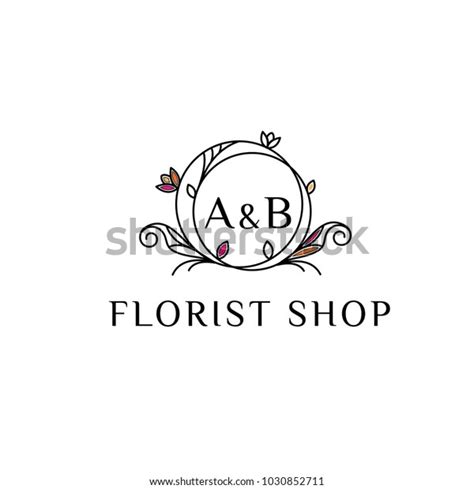 Florist Vector Logo Flower Shop Emblem Stock Vector (Royalty Free) 1030852711 | Shutterstock