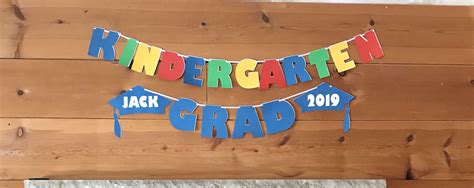 Kindergarten Graduation Banner Kindergarten Graduation | Etsy ...