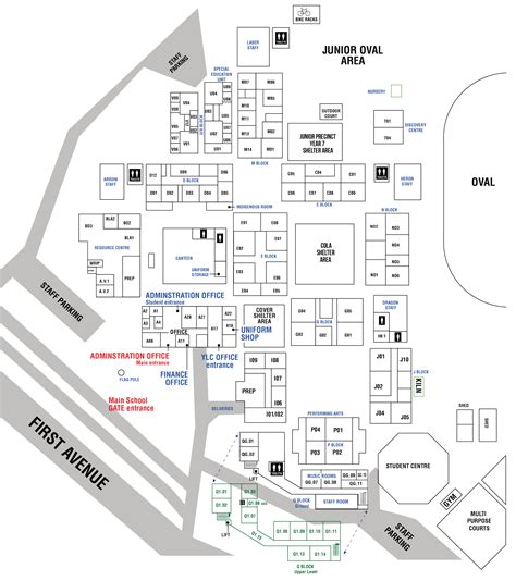 High School Campus Map