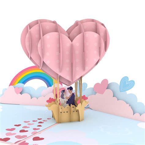 Valentine Hot Air Balloon Pop Up Card - SkyPop - Wholesale, Manufacture ...